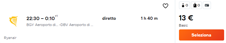voli low cost da milano