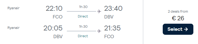 voli low cost per la croazia